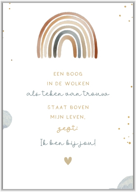 Een boog in de wolken