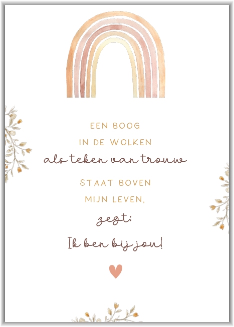 Een boog in de wolken