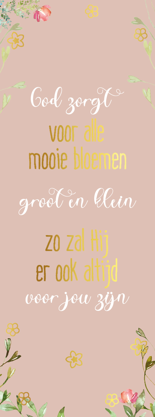 Boekenlegger God zorgt voor...