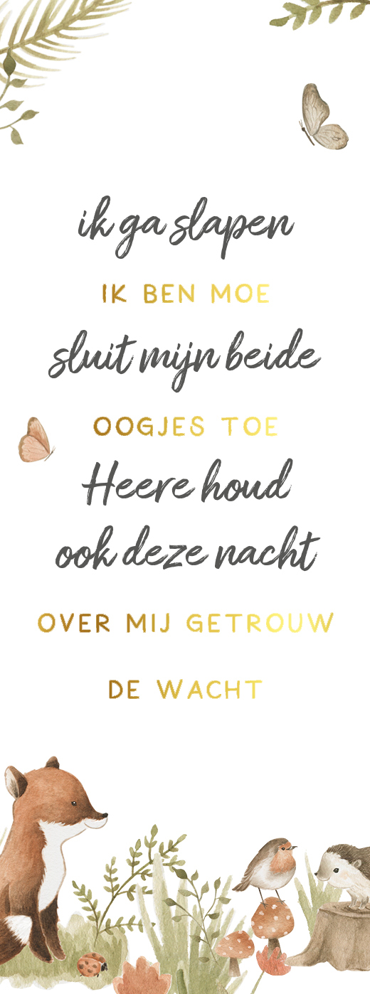 Boekenlegger Ik ga slapen ik ben moe