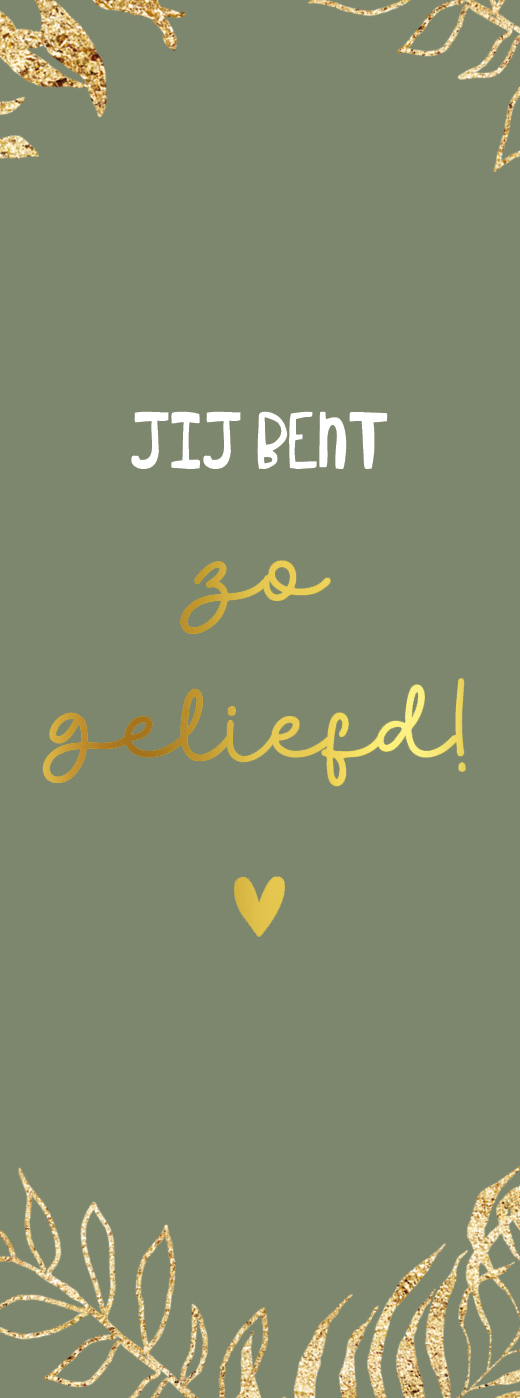 Boekenlegger Jij bent zo geliefd