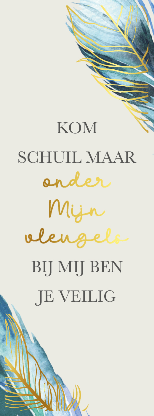 Boekenlegger Kom schuil maar