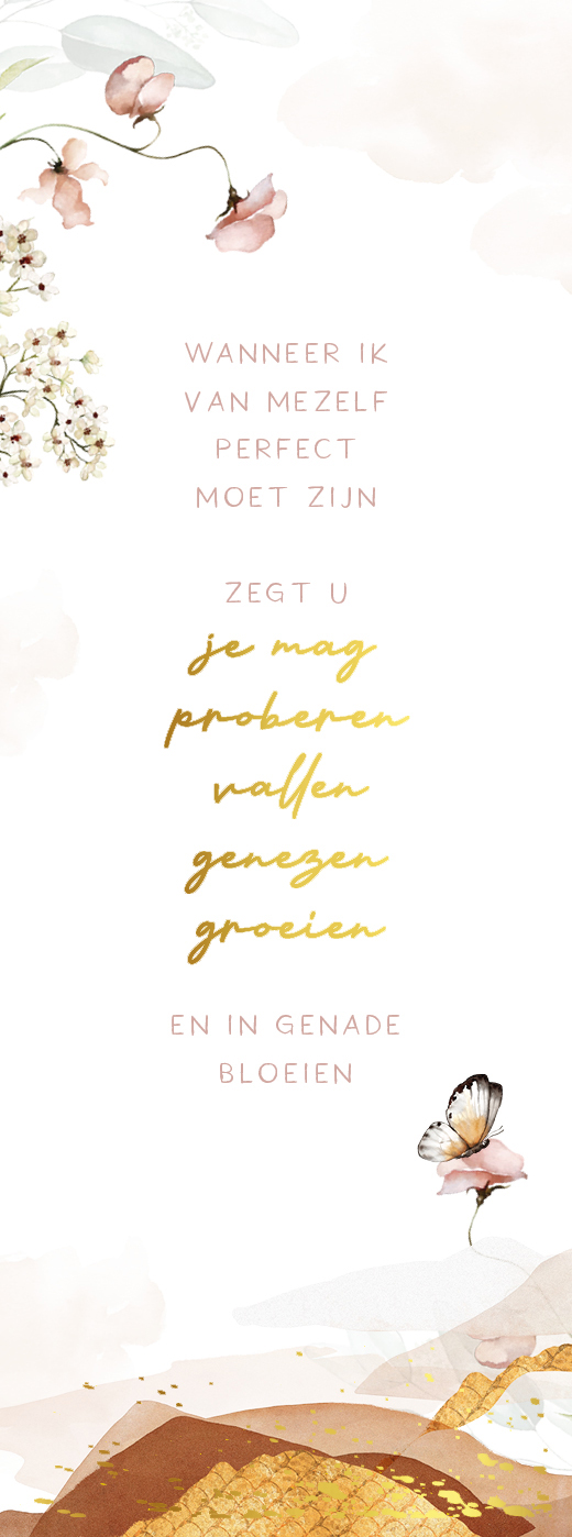 Boekenlegger Wanneer ik van mezelf