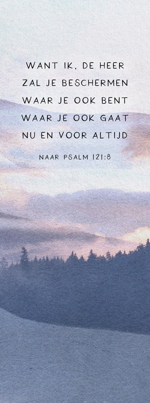 Boekenlegger De Heer zal je beschermen