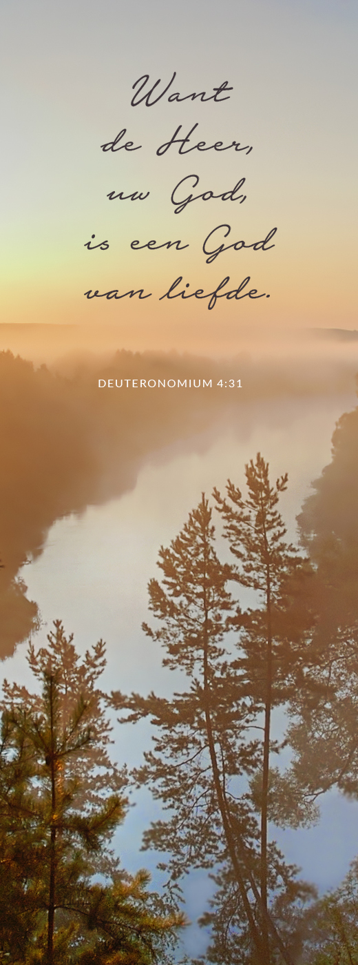 Boekenlegger Want de Heer, uw God
