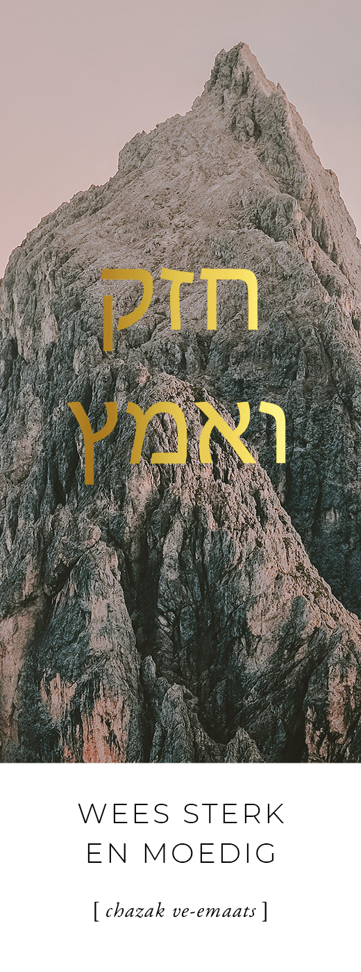 Boekenlegger Wees sterk en moedig