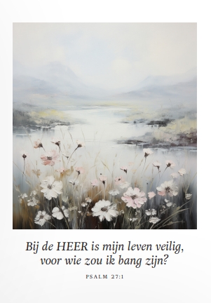 Poster A4 Bij de HEER is mijn leven