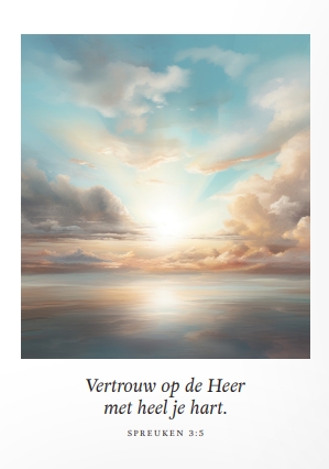 Poster A4 Vertrouw op de HEER