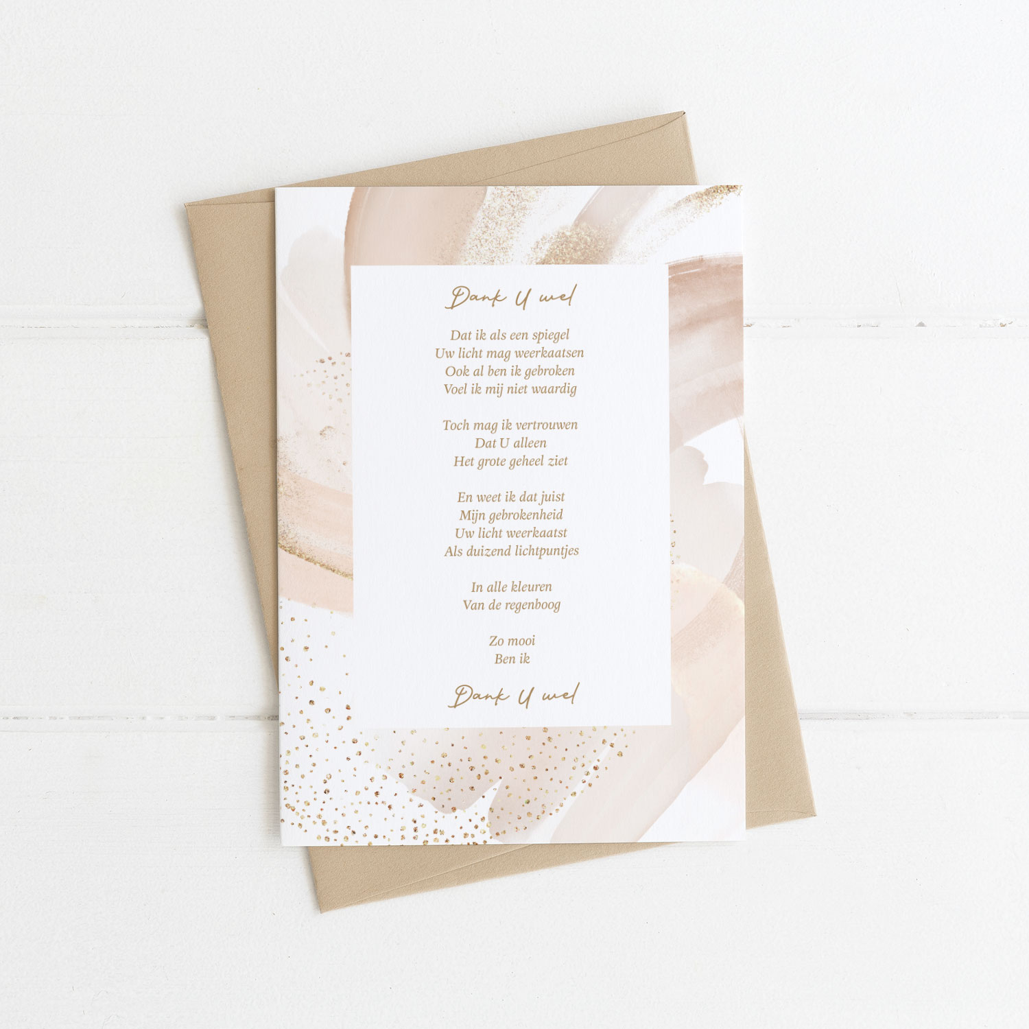 Dank U wel dat ik als een spiegel