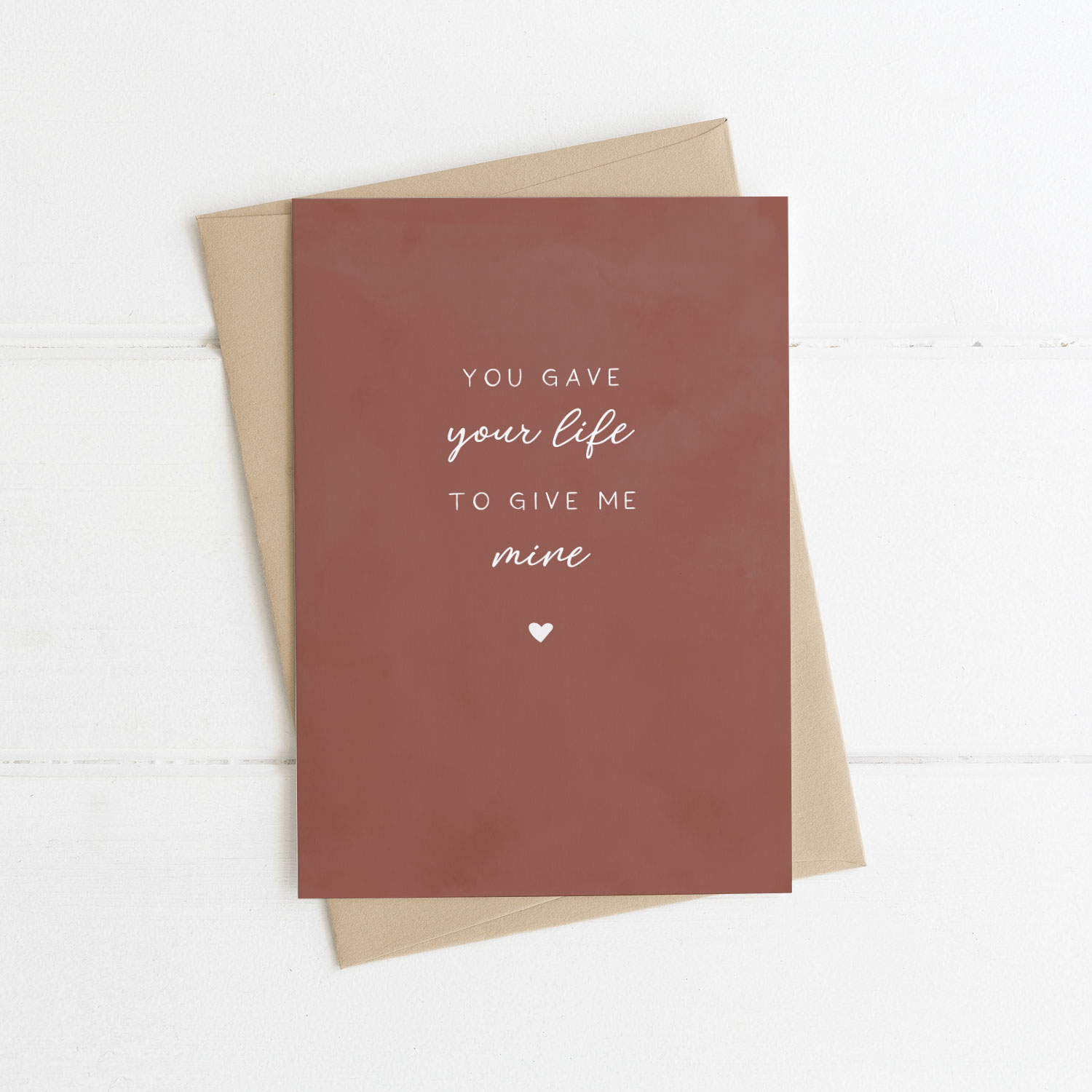 You gave your live to give me mine