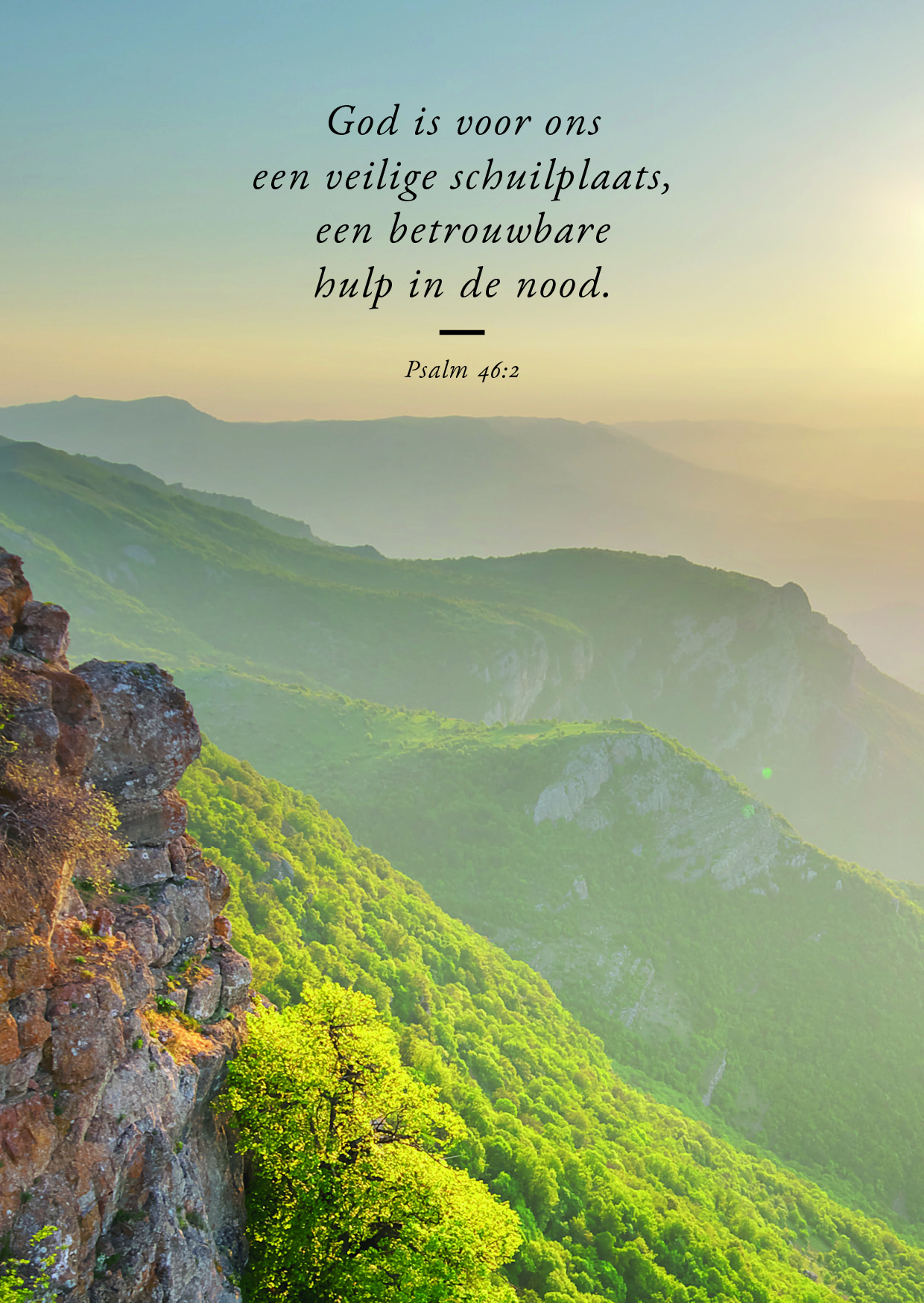 God is voor ons een veilige schuilplaats