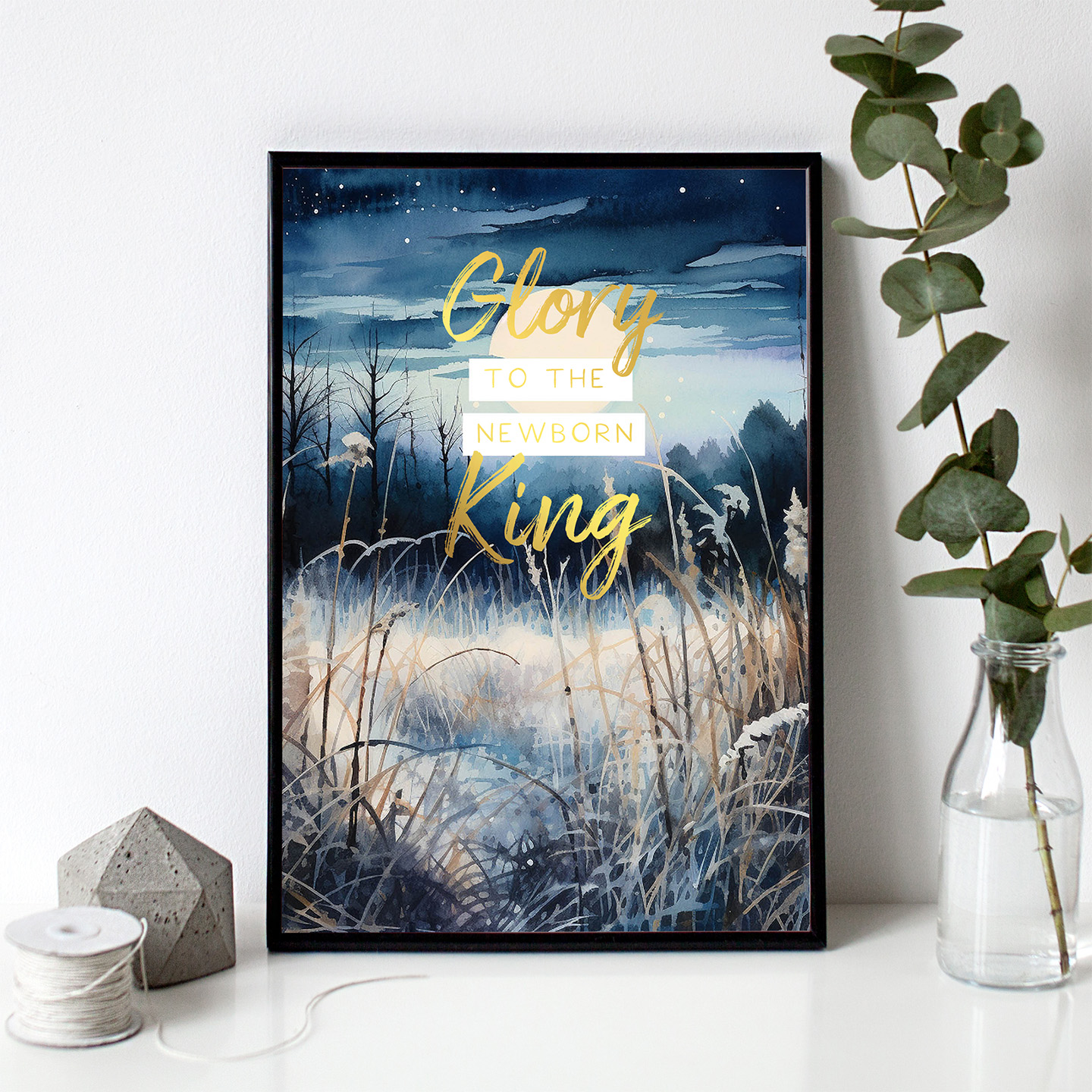 Poster A4 Glory to the newborn King
