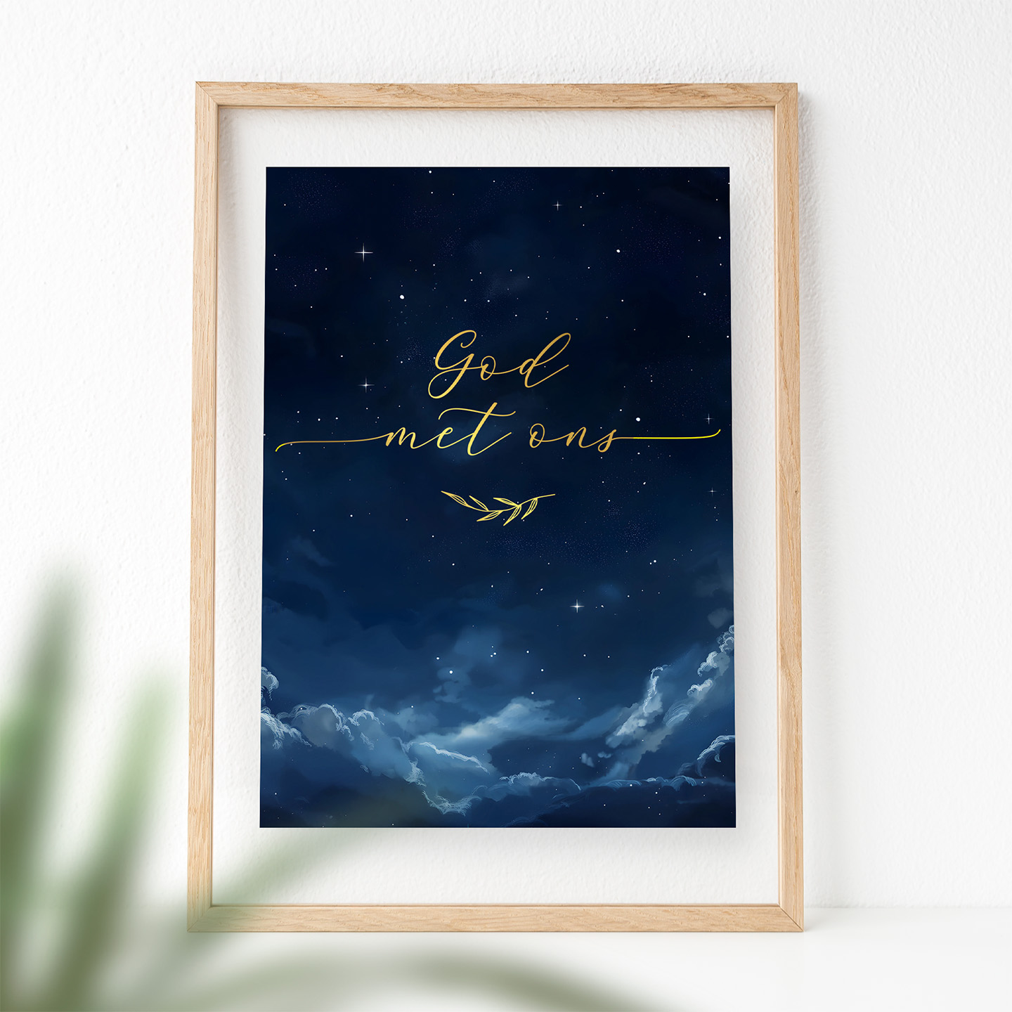Poster A4  God met ons