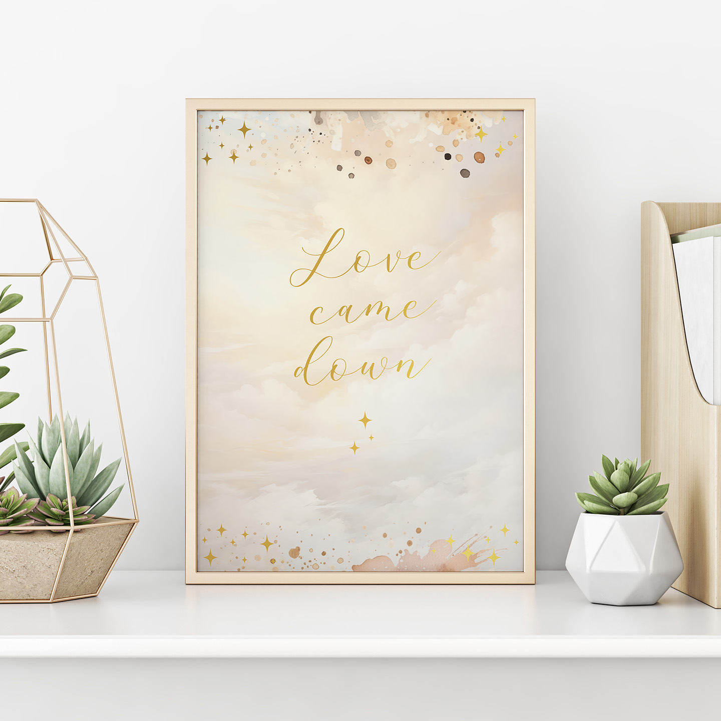 Poster A4 Love came down