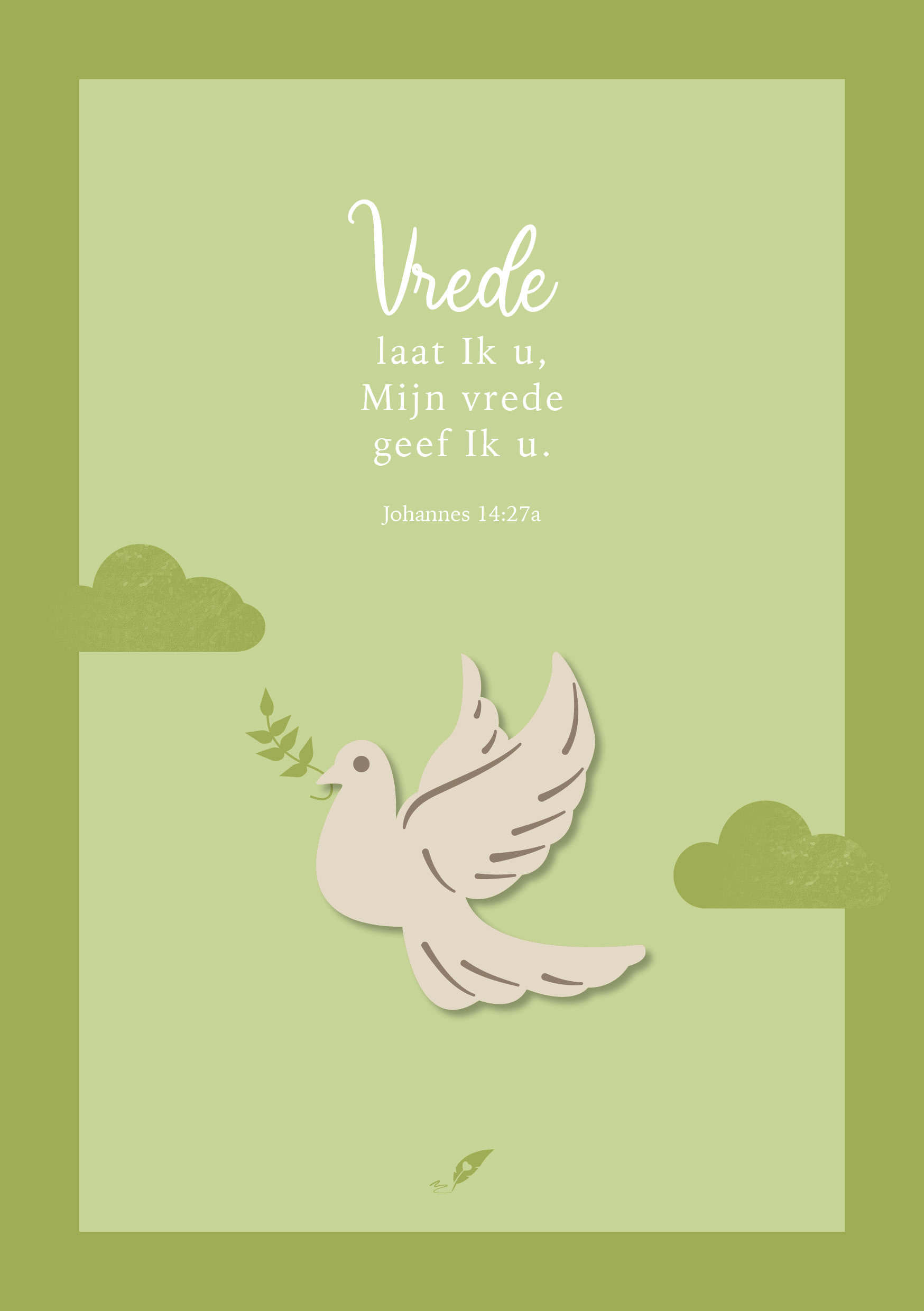 Vrede laat Ik u, Mijn vrede geef Ik u