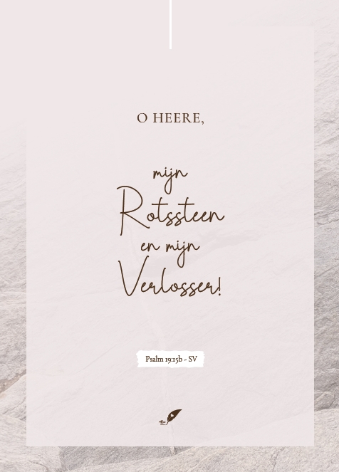O, HEERE, mijn Rotssteen