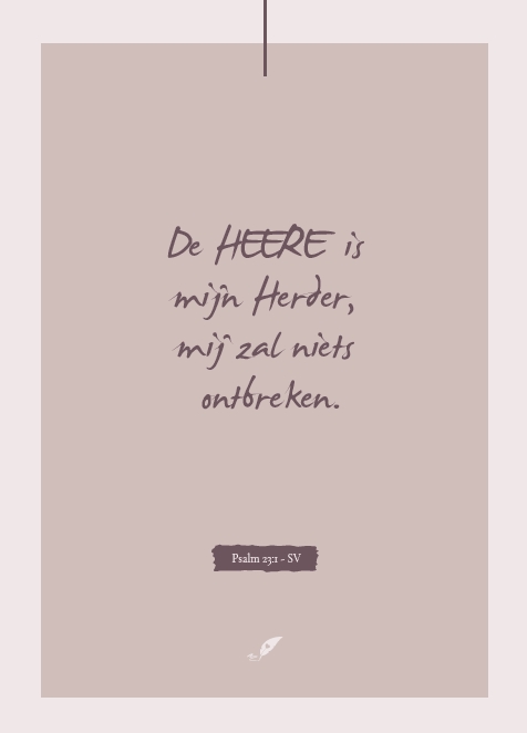 De HEERE is mijn Herder