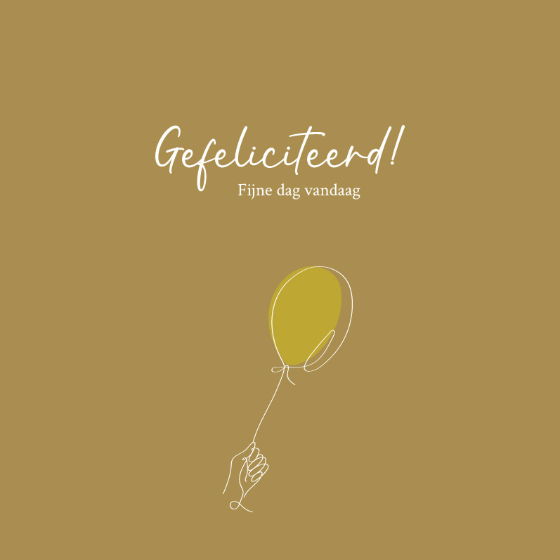 Gefeliciteerd! Fijne dag vandaag