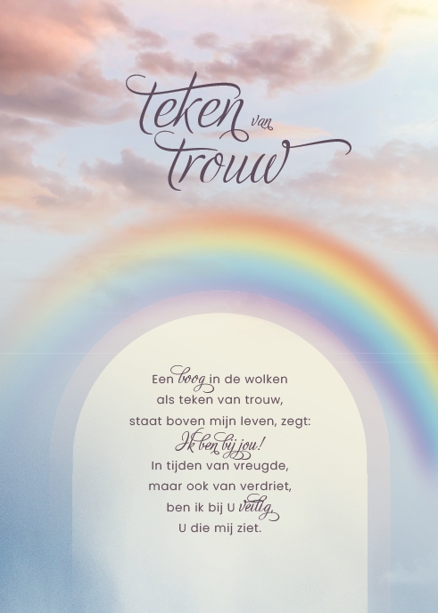 Canvas op hout Teken van Trouw