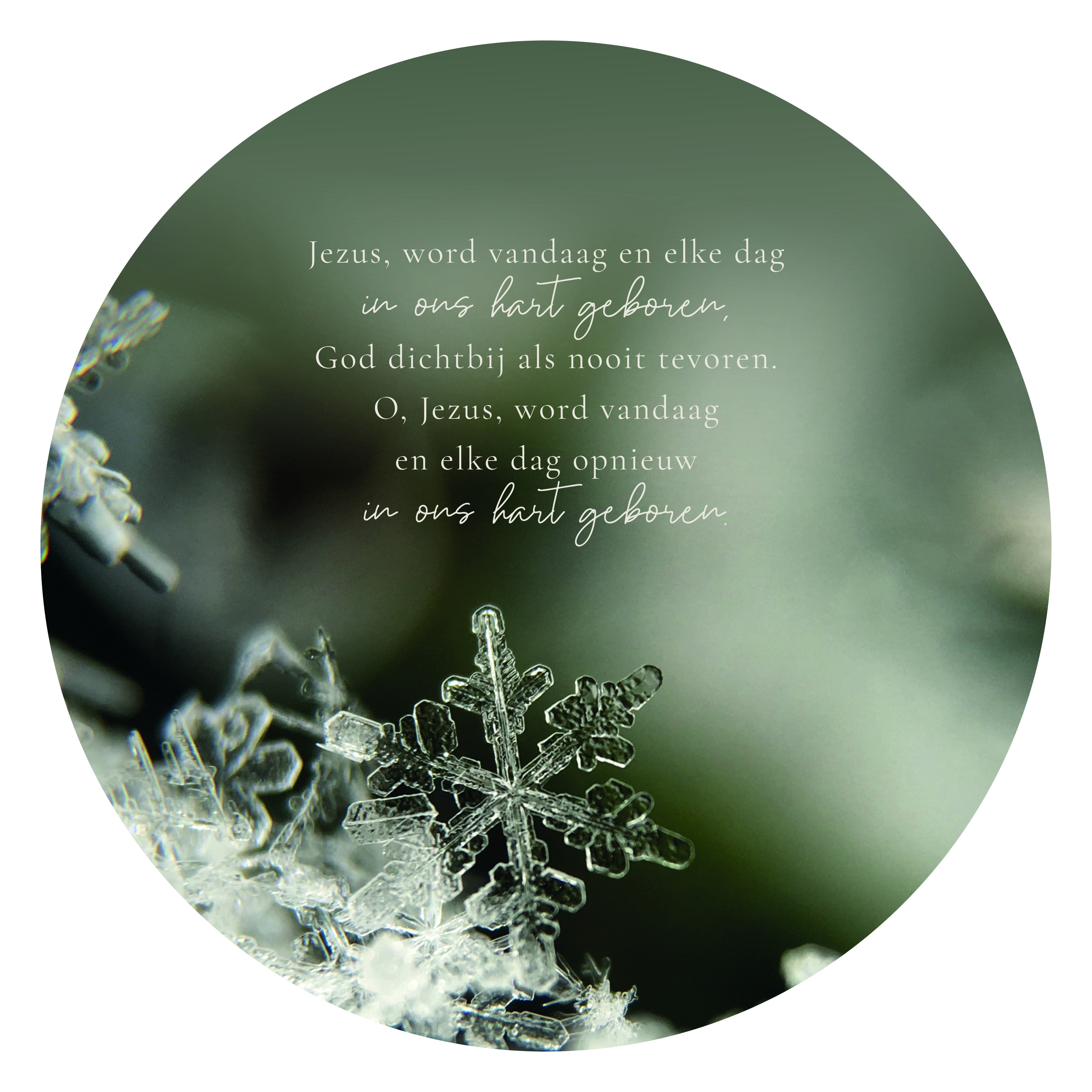 Muurcirkel Jezus, word vandaag