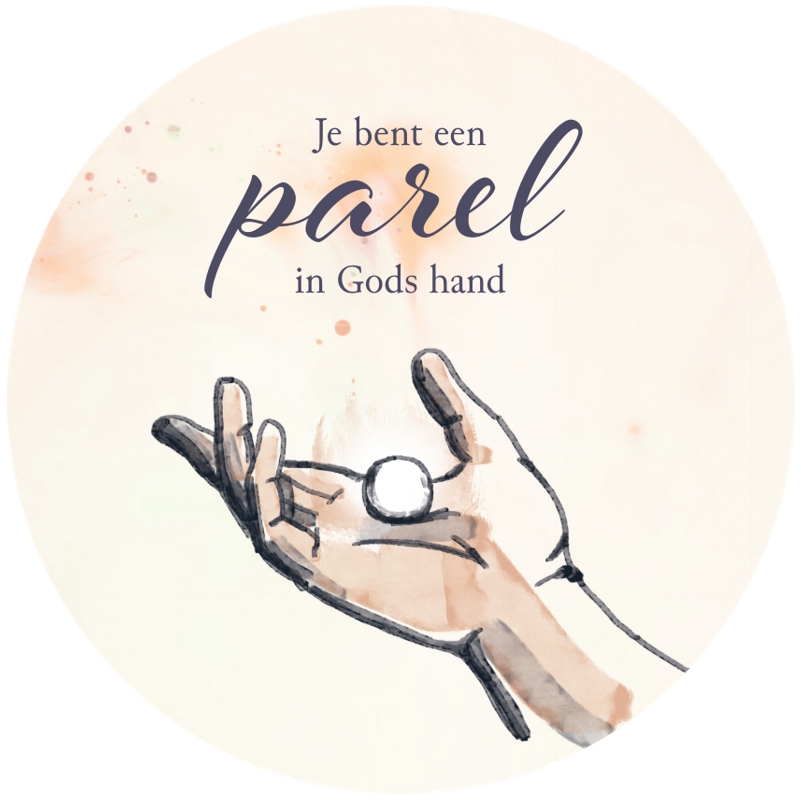 Muurcirkel Je bent een parel