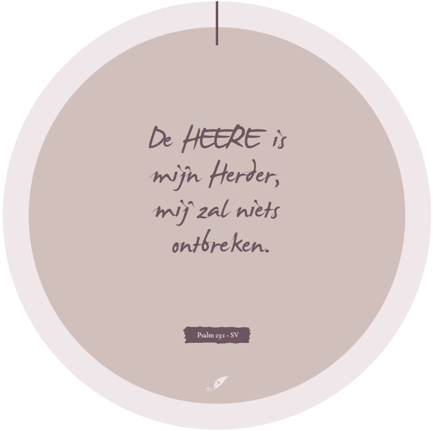Muurcirkel De HEERE is mijn Herder