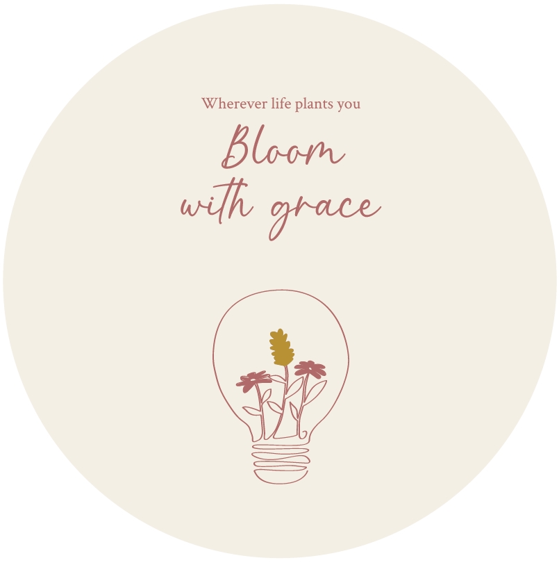 Muurcirkel Wherever life plants you