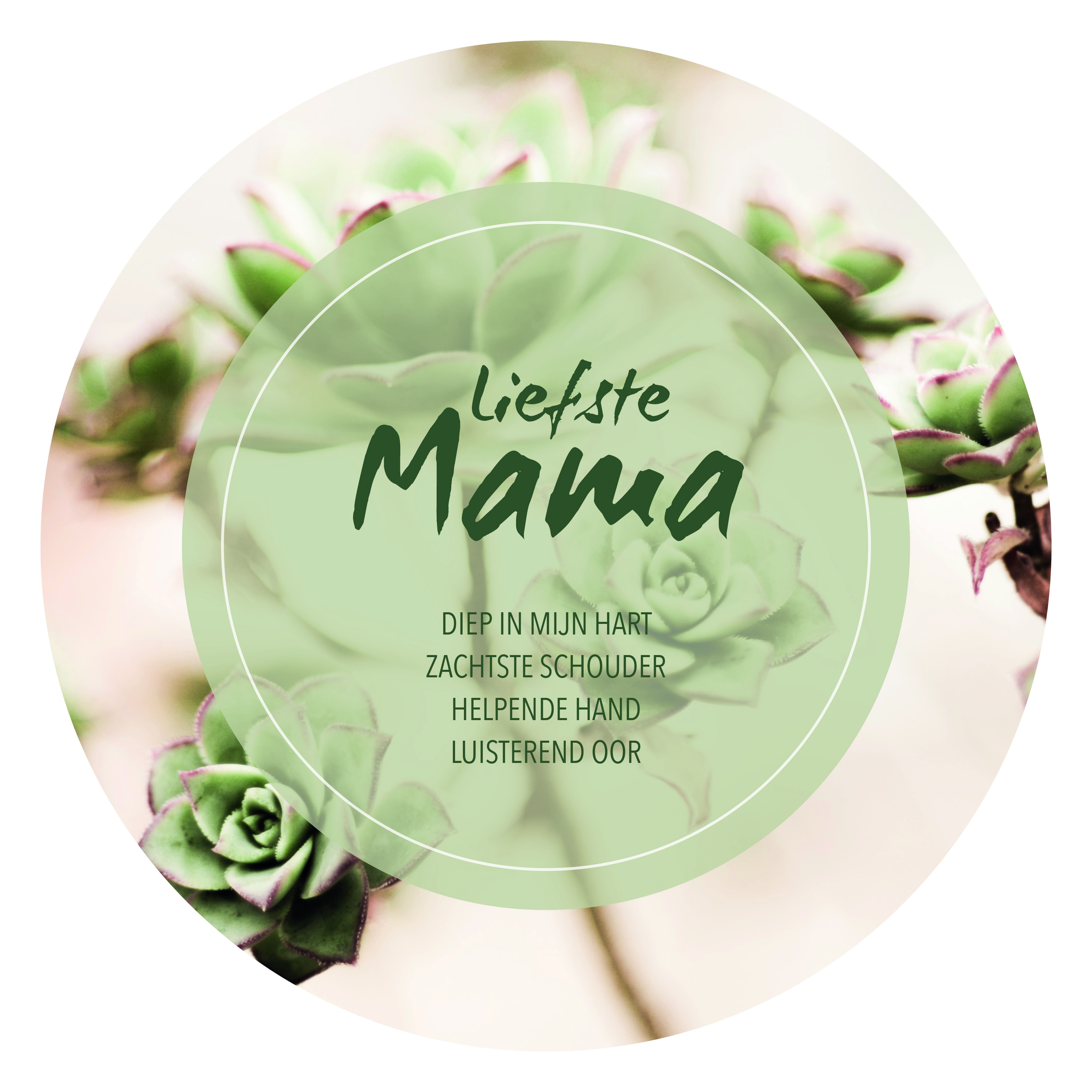 Muurcirkel Liefste mama