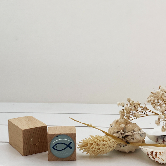 Magnetische kaarthouder met Ichthus