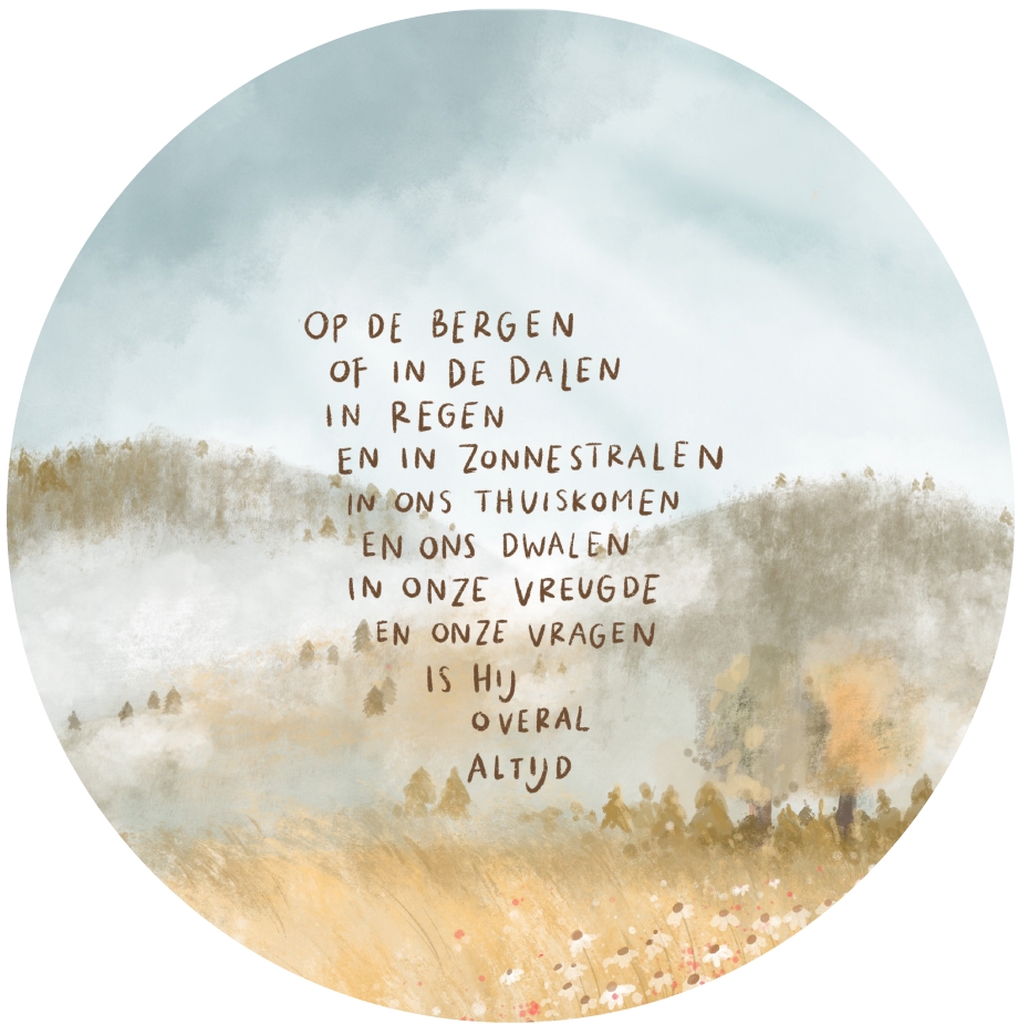 Muurcirkel Op de bergen of in de dalen