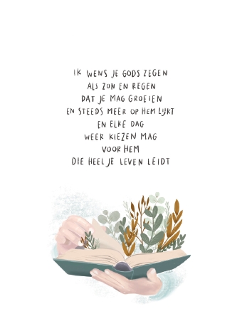 Kaartje A7 Ik wens je Gods zegen