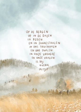 Kaartje A7 Op de bergen of in de dalen