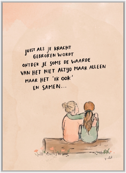 Juist als je kracht gebroken wordt