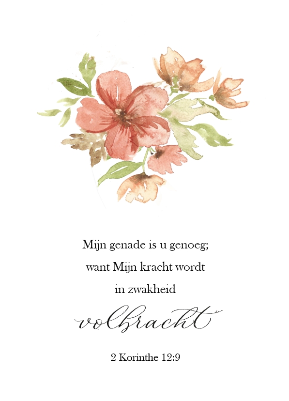 Mijn genade is u genoeg