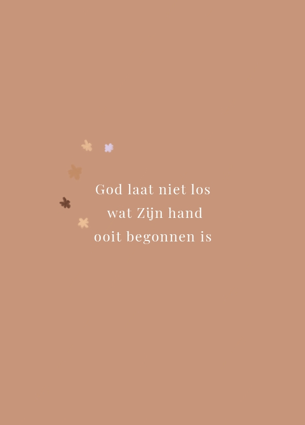 God laat niet los