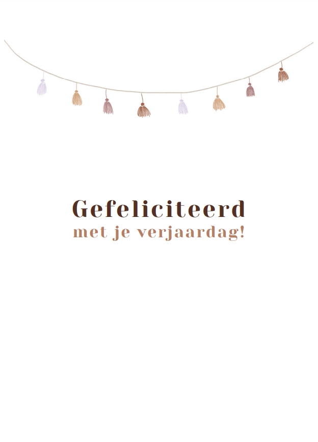 Gefeliciteerd met je verjaardag