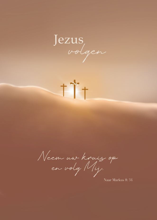 Poster A5 Jezus volgen