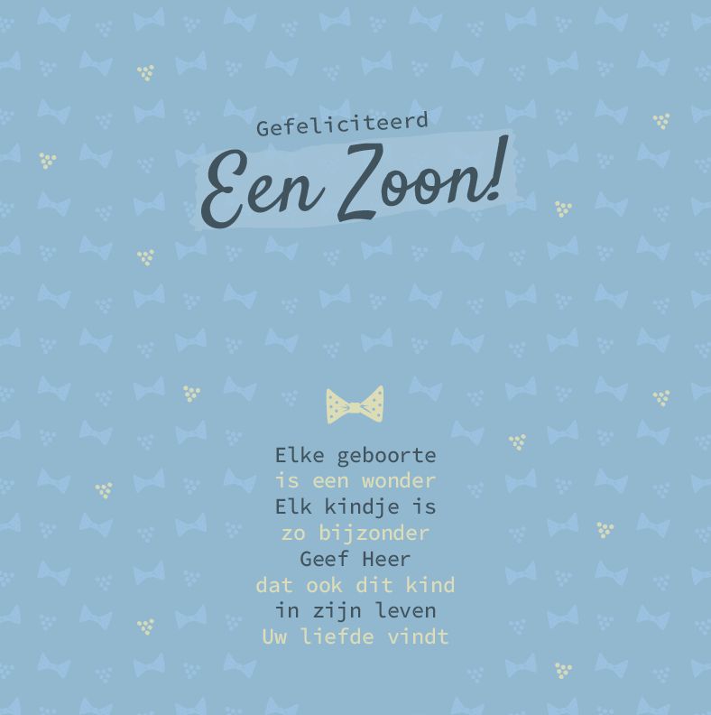 Geboorte zoon