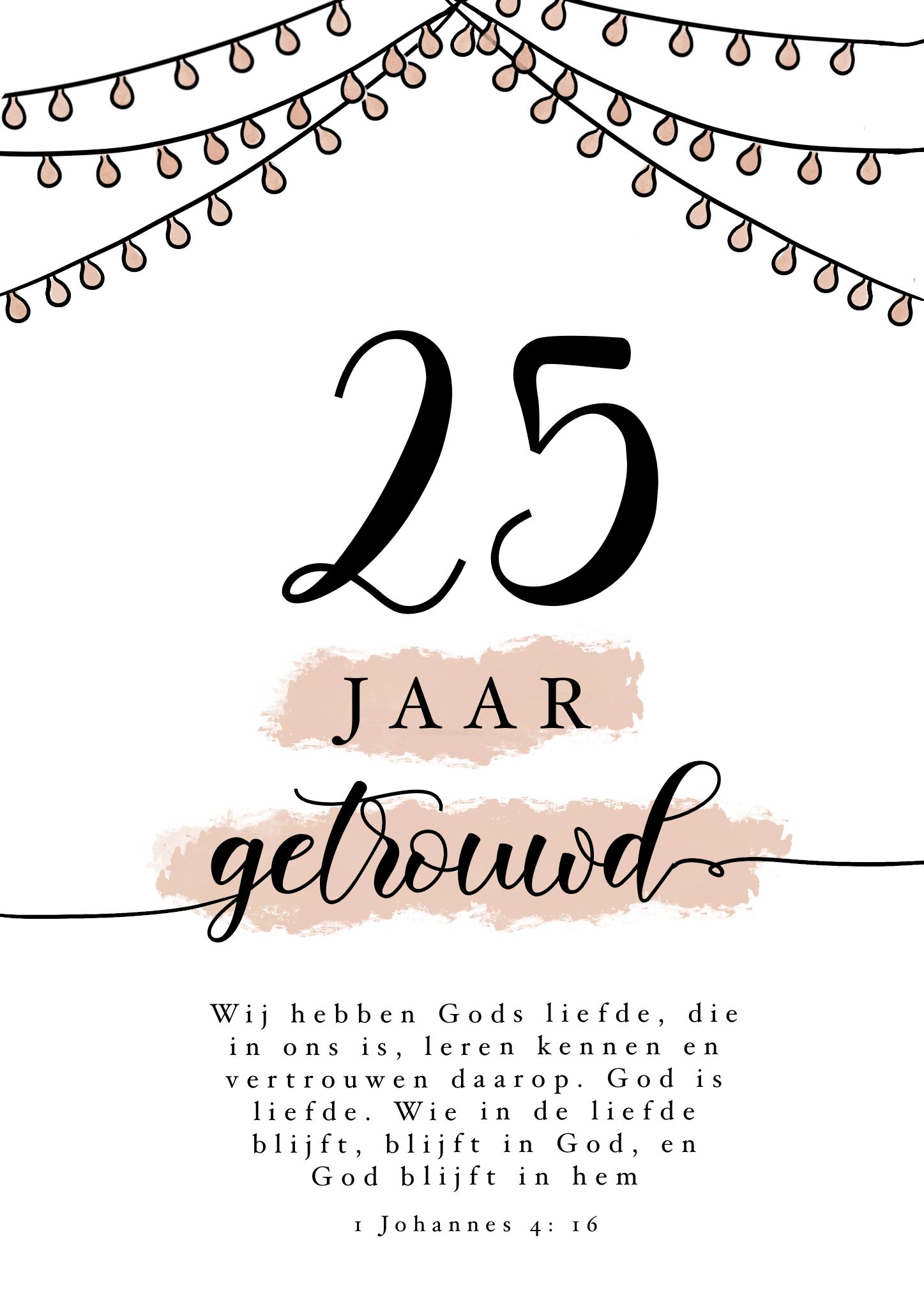 25 jaar getrouwd