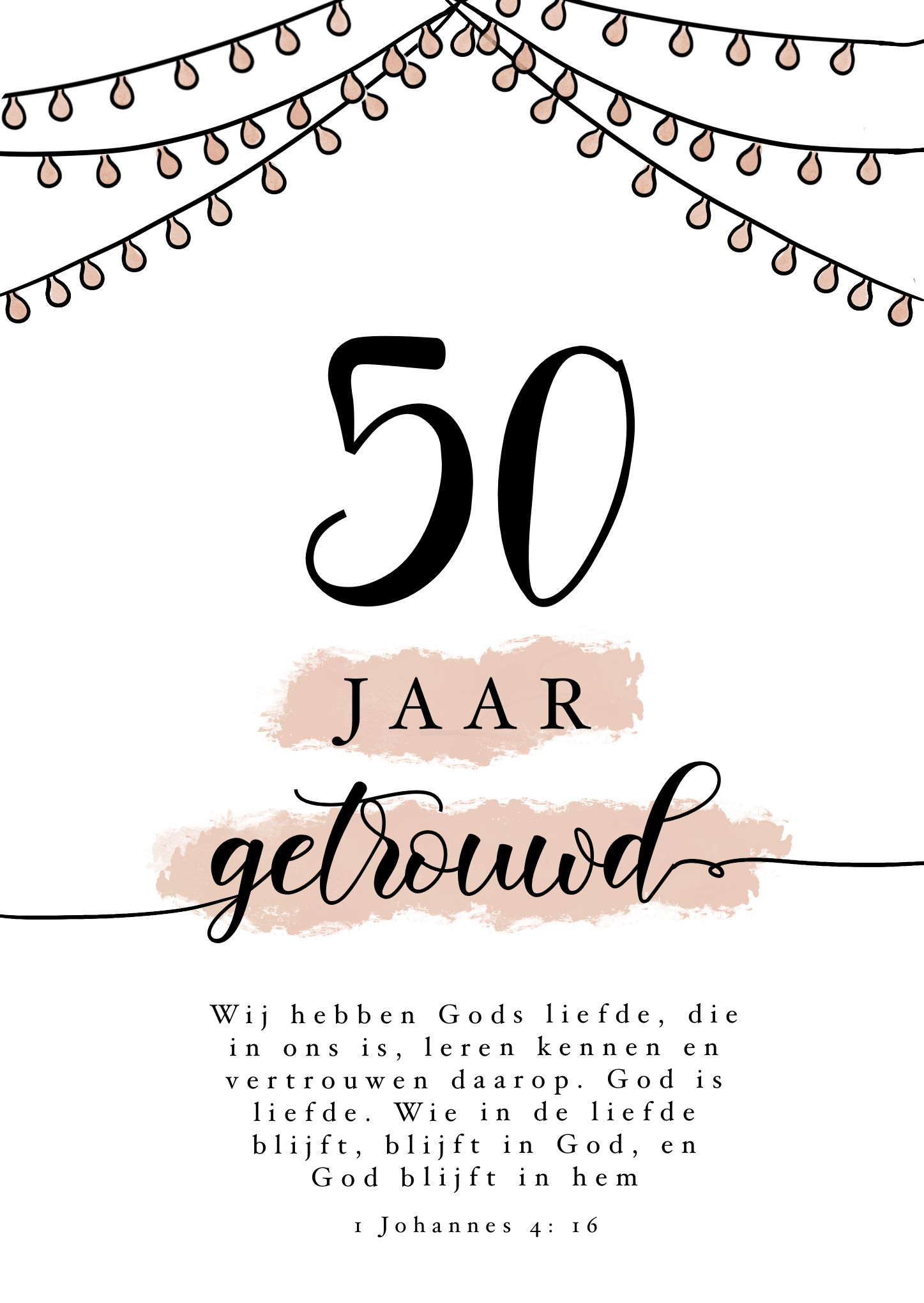 50 jaar getrouwd