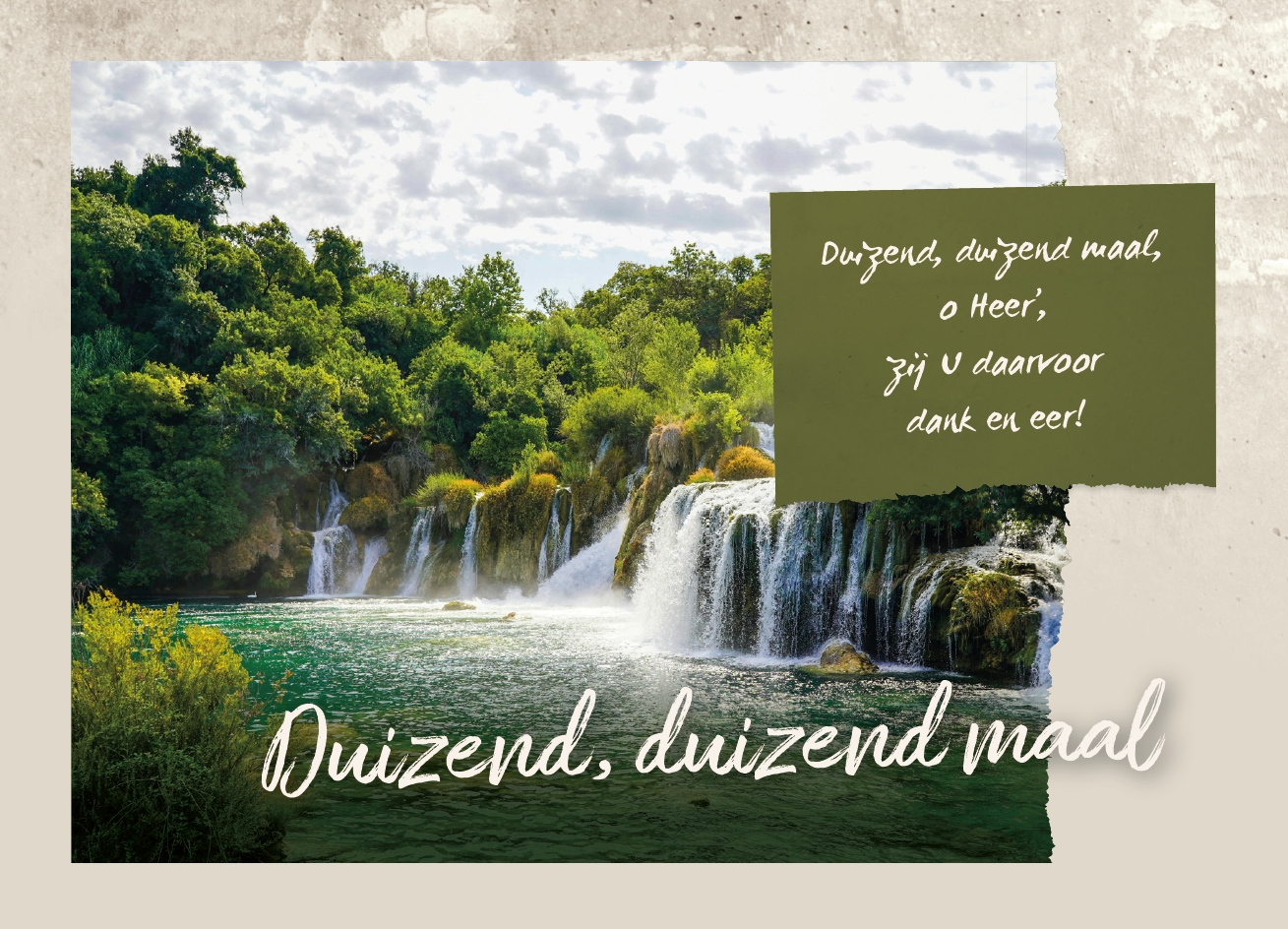 Duizend,duizend maal,