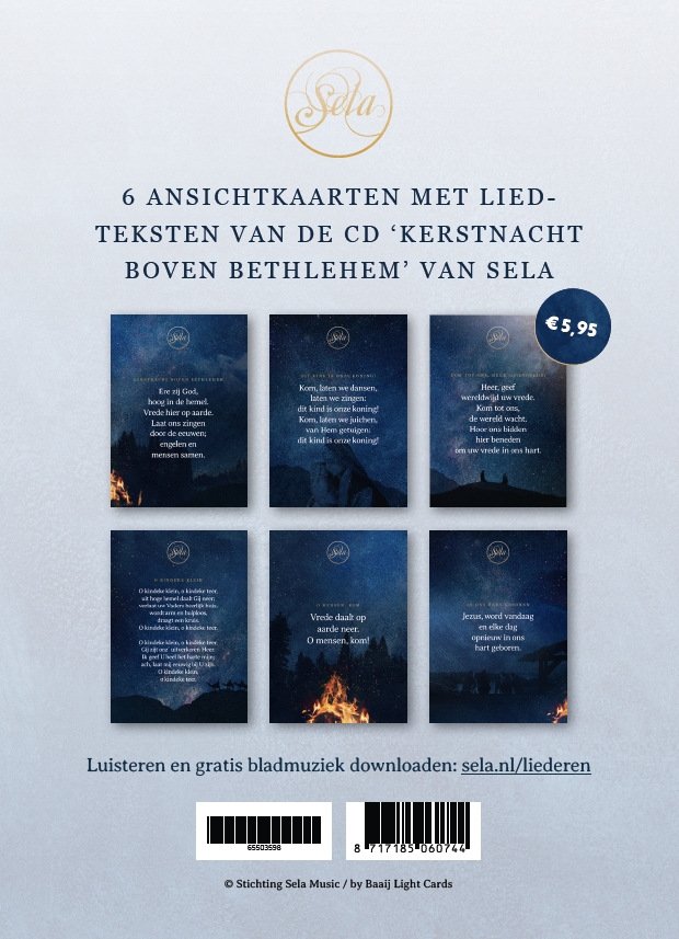 Mapje Kerstnacht boven Bethlehem