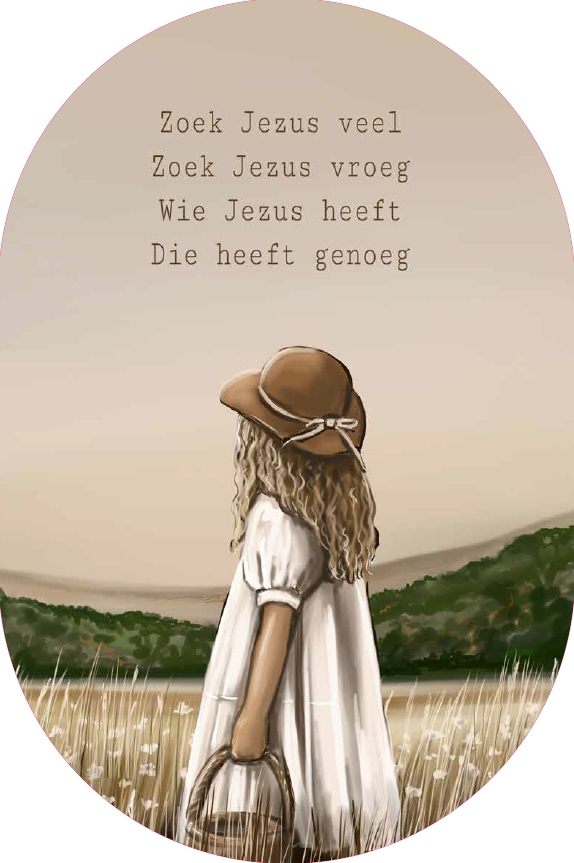 Muurdecoratie Zoek Jezus (meisje)