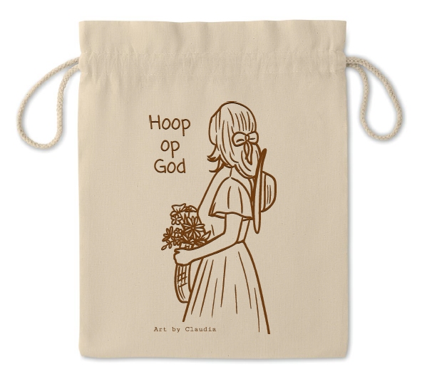 Bijbel en Boekentasje vrouw silhouet (M)