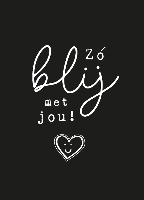 Zó blij met jou!