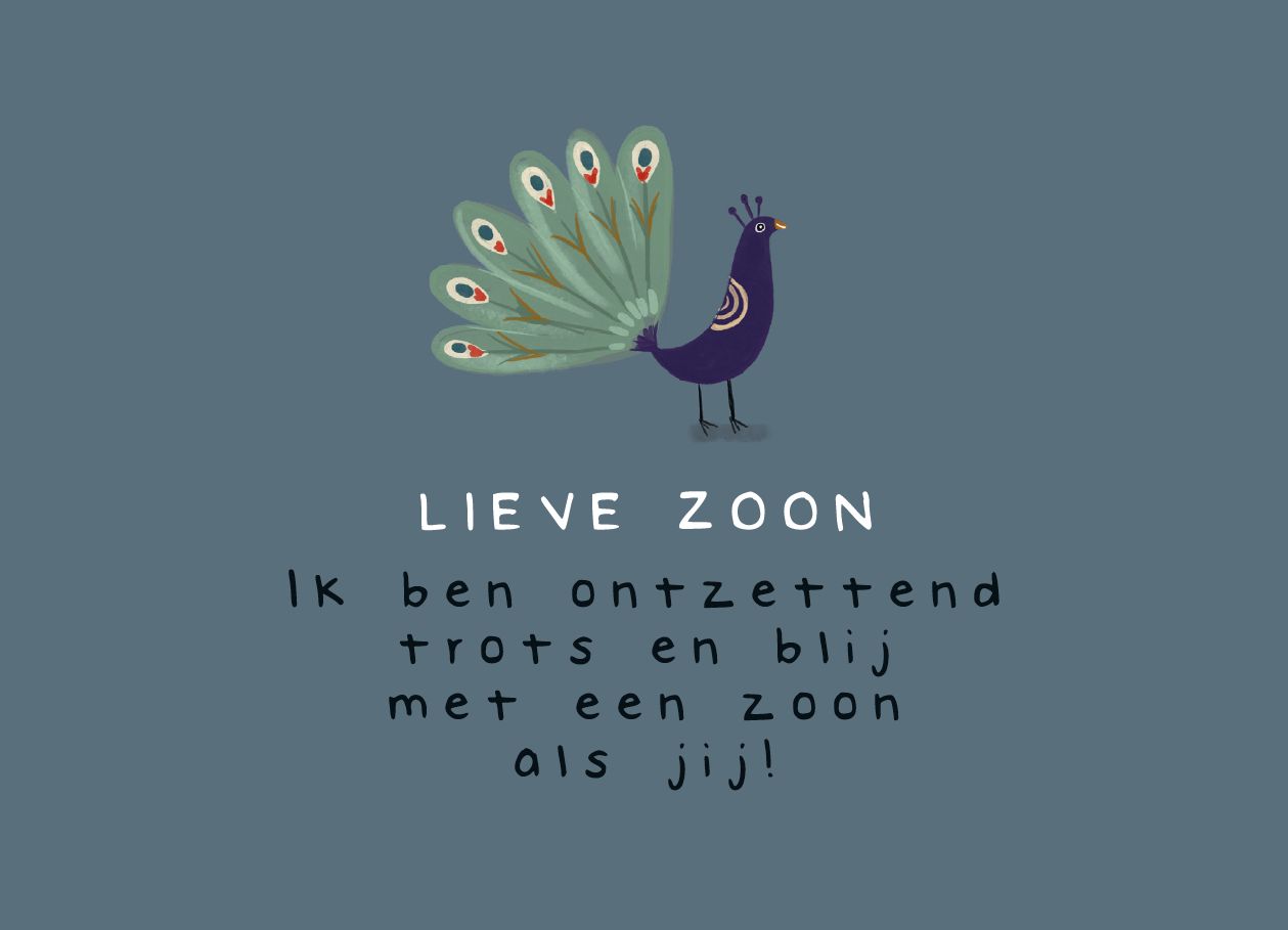 Lieve zoon
