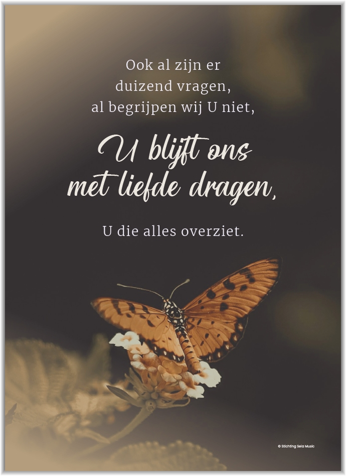 Poster A4 Ook zal zijn er duizend vragen
