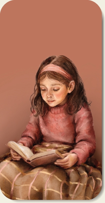 Boekenlegger Lezend meisje