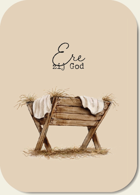 Kaartje A7 Ere zij God