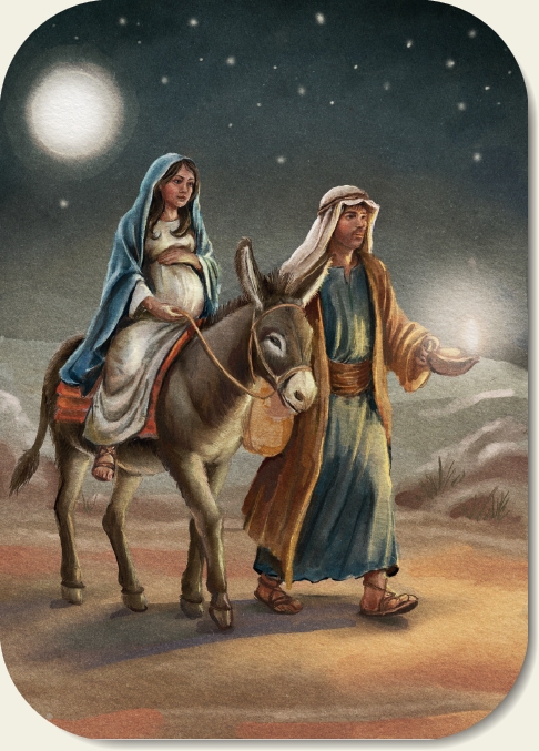 Kaartje A7 Jozef en Maria